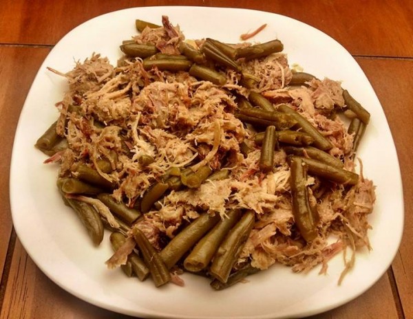 Low Carb Leftovers - Pulled Pork and Green Beans