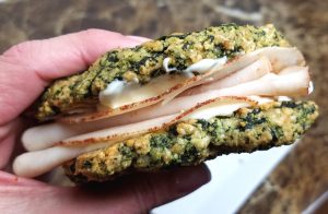 Keto Sandwich on Spinach Bread