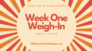 Keto Challenge Week One Weigh In