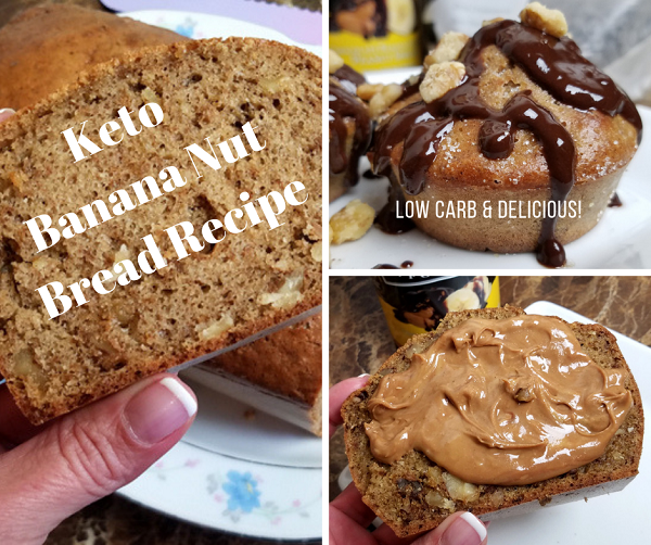 The Best Low Carb Banana Bread Recipe- nut free and gluten free